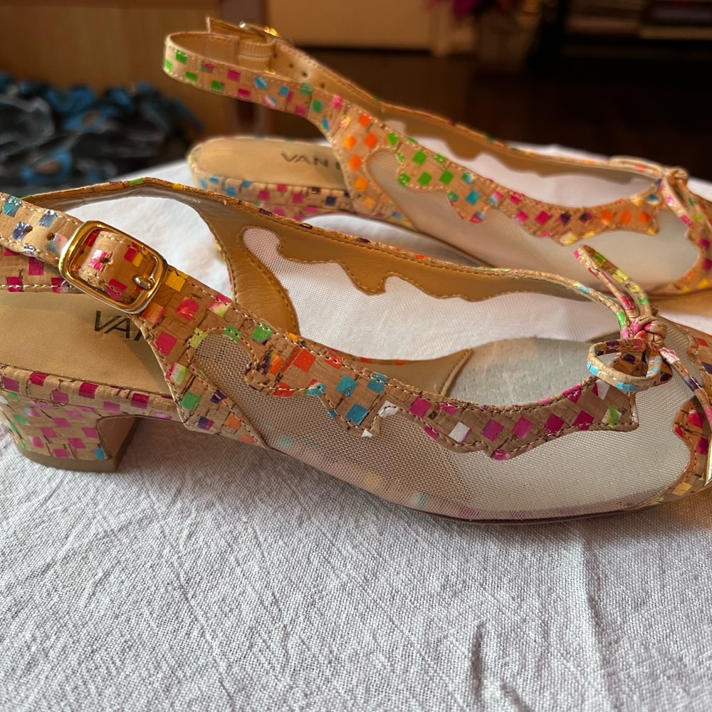 VANELi Womens ardee Almond Toe Casual Slingback Sandals Size 6
